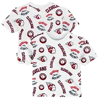 Toddler Outerstuff  White Cleveland Guardians Run Down T-Shirt
