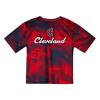 Toddler Red/Navy Cleveland Guardians Pinch Hitter Infielder T-Shirt & Shorts Set
