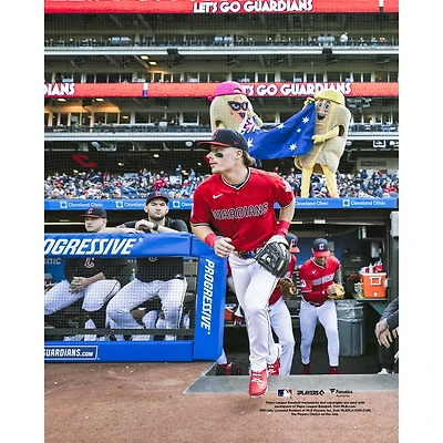 Travis Bazzana Cleveland Guardians Unsigned MLB Debut Walk Out Photograph