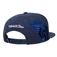 Unisex Mitchell & Ness  Navy Cleveland Guardians Side Logo Snapback Hat