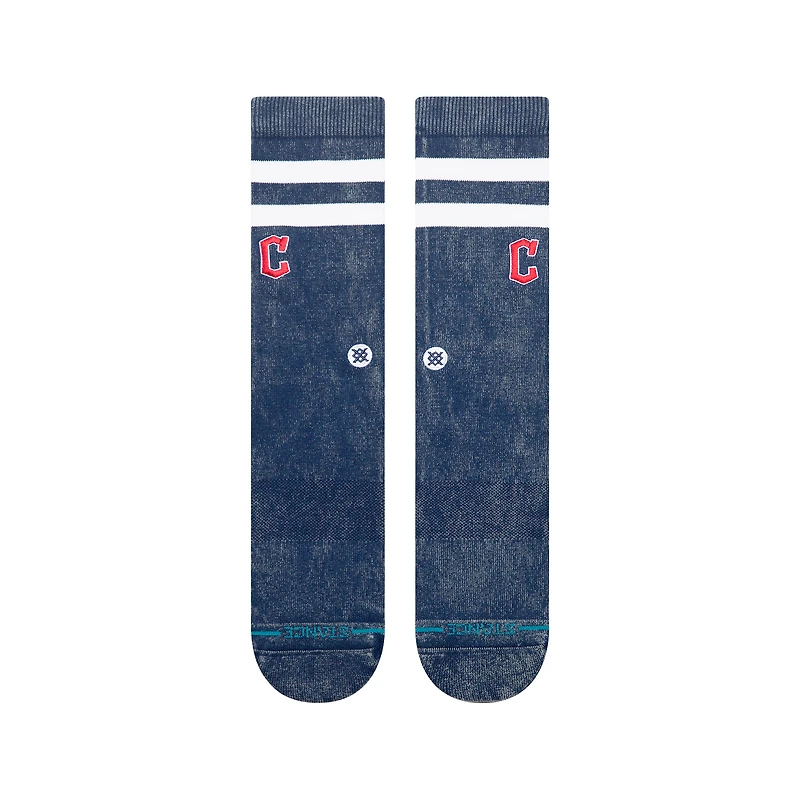 Unisex Stance Navy Cleveland Guardians Rotation Crew Socks