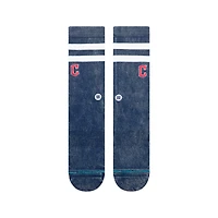 Unisex Stance Navy Cleveland Guardians Rotation Crew Socks