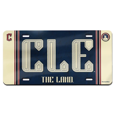 WinCraft Cleveland Guardians 2024 City Connect Laser Cut Acrylic License Plate