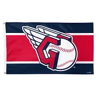 WinCraft Cleveland Guardians 3' x 5' Horizontal Stripe Deluxe Single-Sided Flag
