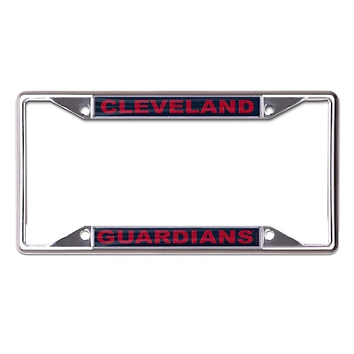 WinCraft Cleveland Guardians S/S Printed Glitter Metal License Plate Frame