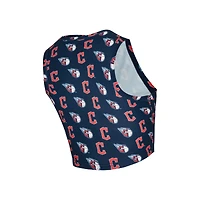 Ensemble débardeur et jupe-short en tricot bleu marine Cleveland Guardians de Concepts Sport pour femme