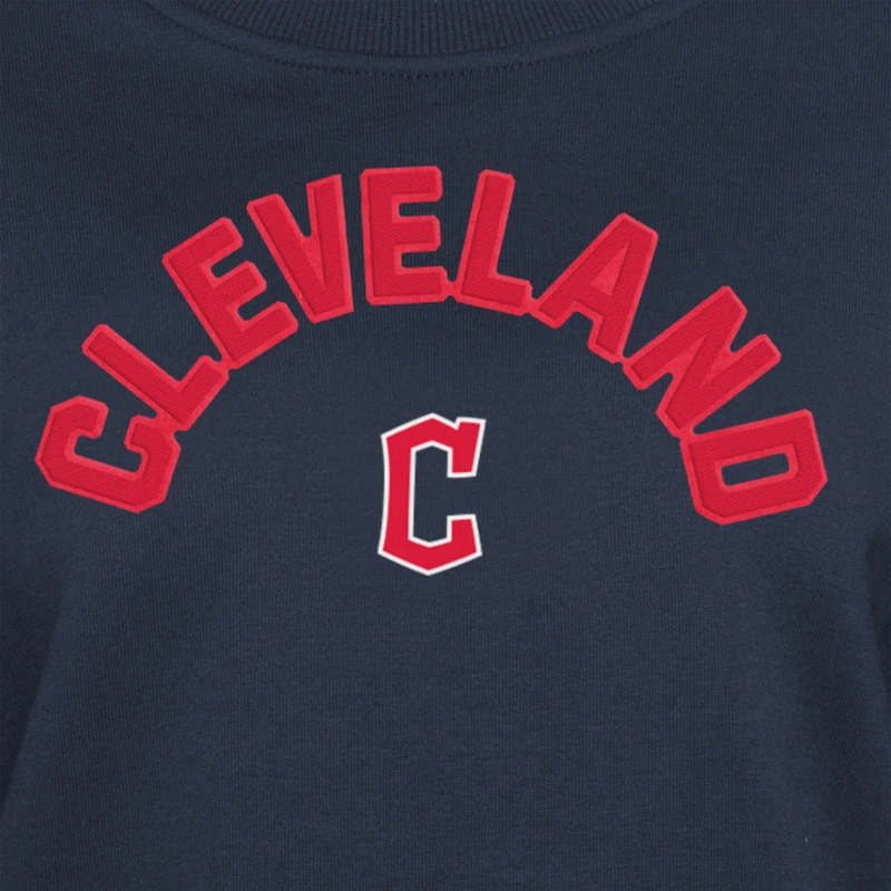 Sweat-shirt à enfiler bleu marine Cleveland Guardians Game Day Color pour femme de New Era