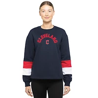 Sweat-shirt à enfiler bleu marine Cleveland Guardians Game Day Color pour femme de New Era