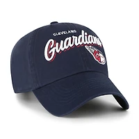Casquette ajustable Ariana Clean Up bleu marine 47 pour femme des Cleveland Guardians