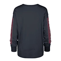 T-shirt à manches longues pour femme '47 Navy Cleveland Guardians Statement