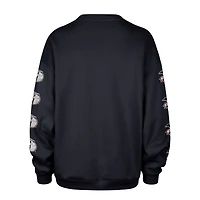 Women's '47  Navy Cleveland Guardians Trendy Team Go Big Oversized Sweatshirt