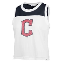 Débardeur blanc '47 pour femmes des Cleveland Guardians Premier Zoey à la taille