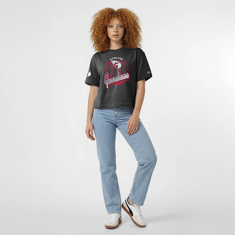 Women's Champion Black Cleveland Guardians All-Star T-Shirt