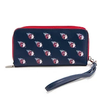 Portefeuille zippé à poignet Cleveland Guardians pour femme