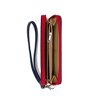 Portefeuille zippé à poignet Cleveland Guardians pour femme