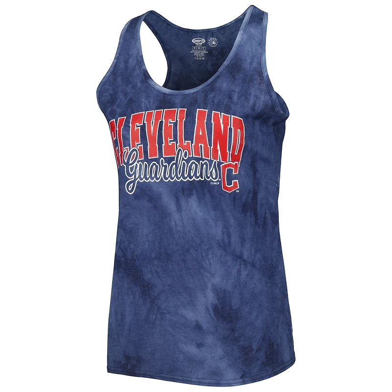 Ensemble de nuit débardeur et short à dos nageur Billboard Cleveland Guardians pour femme, bleu marine, Concepts Sport.