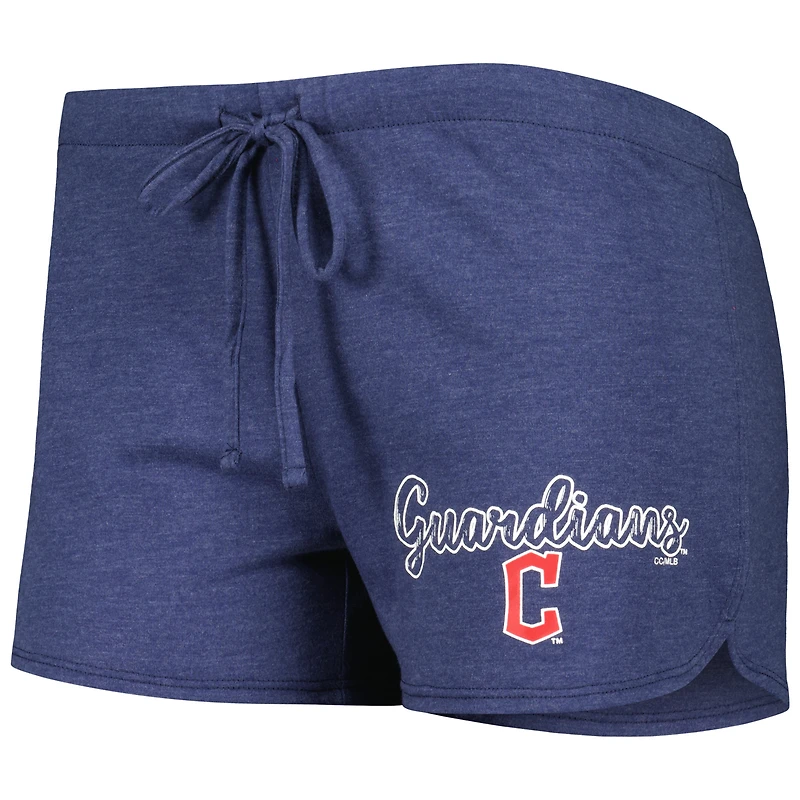 Ensemble de nuit avec débardeur et short à dos nageur Cleveland Guardians Billboard Concepts Sport pour femme, bleu marine