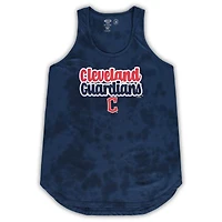 Women's Concepts Sport Navy Cleveland Guardians Plus Cloud Tank Top & Shorts Sleep Set