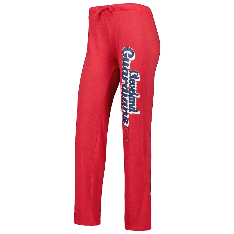 Women's Concepts Sport Red/Navy Cleveland Guardians Wordmark Meter Muscle Tank Top & Pants Sleep Set