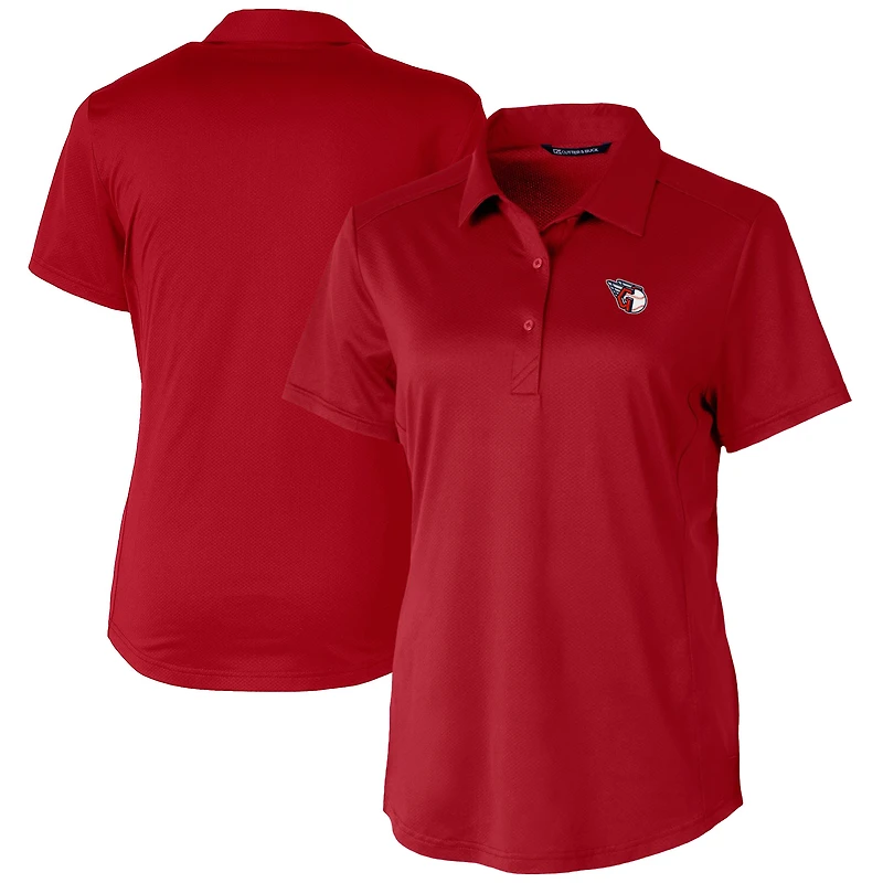 Polo extensible texturé Prospect pour femme Cutter & Buck Cardinal des Cleveland Guardians