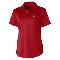 Polo extensible texturé Prospect pour femme Cutter & Buck Cardinal des Cleveland Guardians