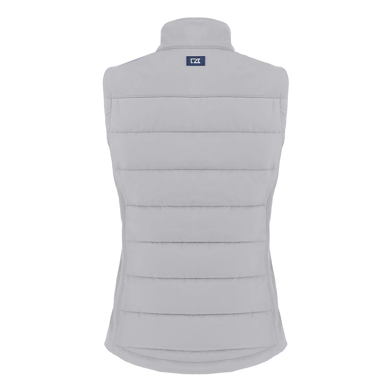 Gilet hybride en softshell recyclé entièrement zippé pour femme, gris Cutter & Buck, Cleveland Guardians Evoke