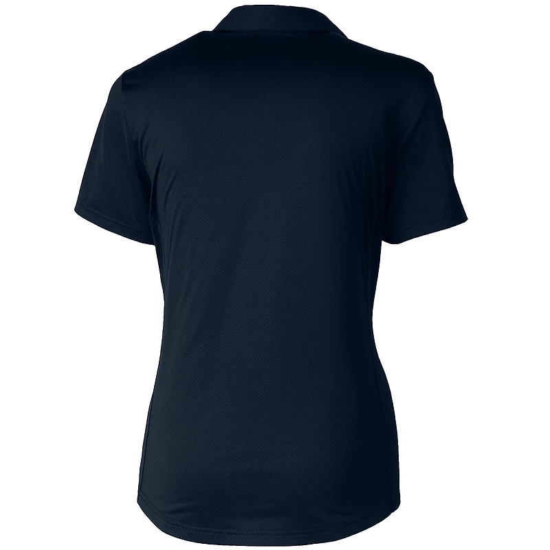 Polo extensible texturé bleu marine pour femme Cutter & Buck des Cleveland Guardians Prospect