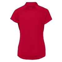 Polo extensible DryTec Forge pour femme, rouge Cutter & Buck, Cleveland Guardians