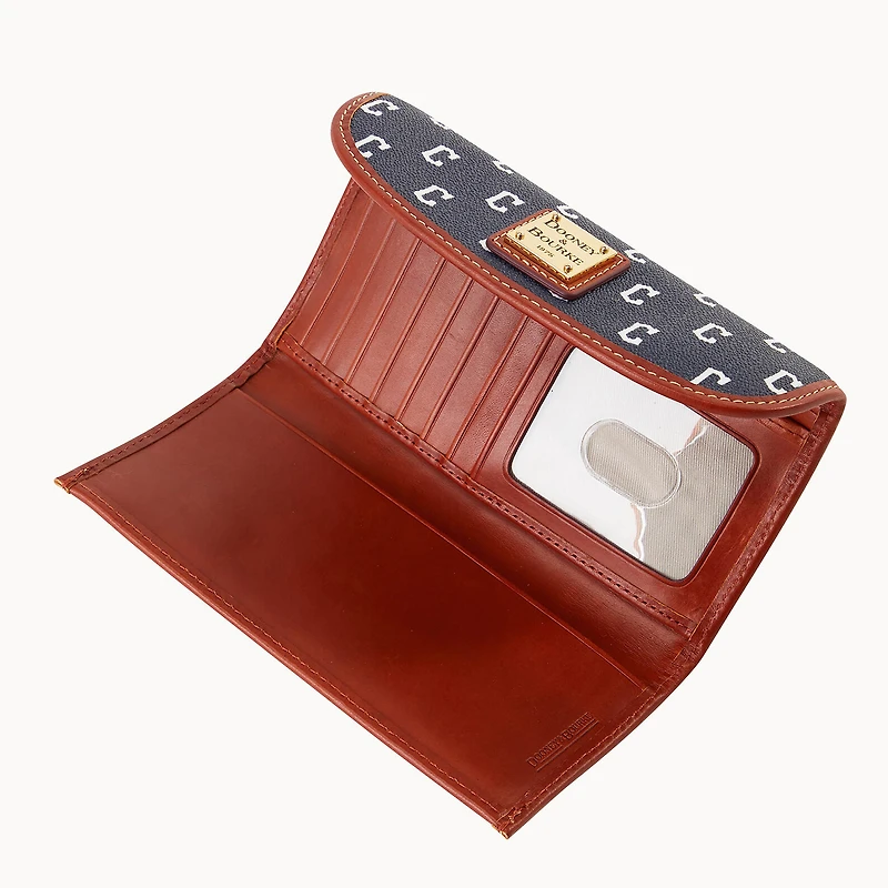 Pochette continentale couleur équipe Dooney & Bourke Cleveland Guardians pour femmes