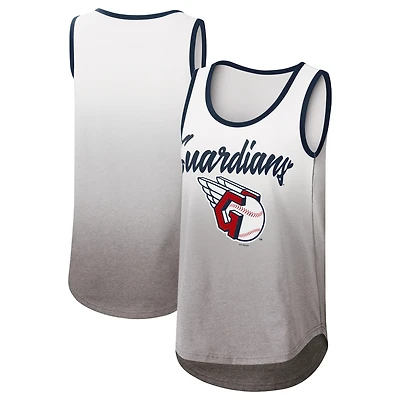 Débardeur blanc avec logo G-III 4Her par Carl Banks pour femmes, jour d'ouverture, des Cleveland Guardians