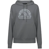 Sweat à capuche gris pour femme Levelwear Cleveland Guardians Adorn Banner Arch