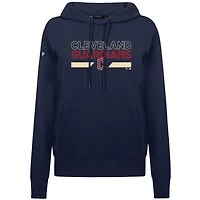 Sweat à capuche bleu marine pour femme Levelwear Cleveland Guardians City Connect Adorn No Hitter