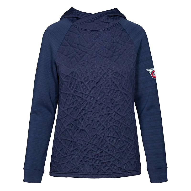 Sweat à capuche bleu marine Kenzie Insignia 2.0 pour femme des Cleveland Guardians