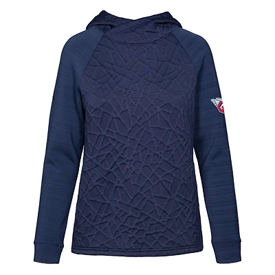 Sweat à capuche bleu marine Kenzie Insignia 2.0 pour femme des Cleveland Guardians