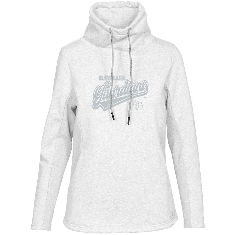 Sweat-shirt à capuche blanc Levelwear pour femme des Cleveland Guardians