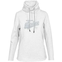 Sweat-shirt à capuche blanc Levelwear pour femme des Cleveland Guardians