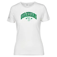 Women's Levelwear White Cleveland Guardians St. Patrick's Day Maddox Plaid T-Shirt