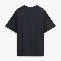 Women's New Era  Black Cleveland Guardians Oversized Boyfriend T-Shirt