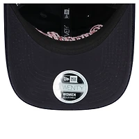 Casquette ajustable Cleveland Guardians 9TWENTY en velours côtelé bleu marine New Era pour femme