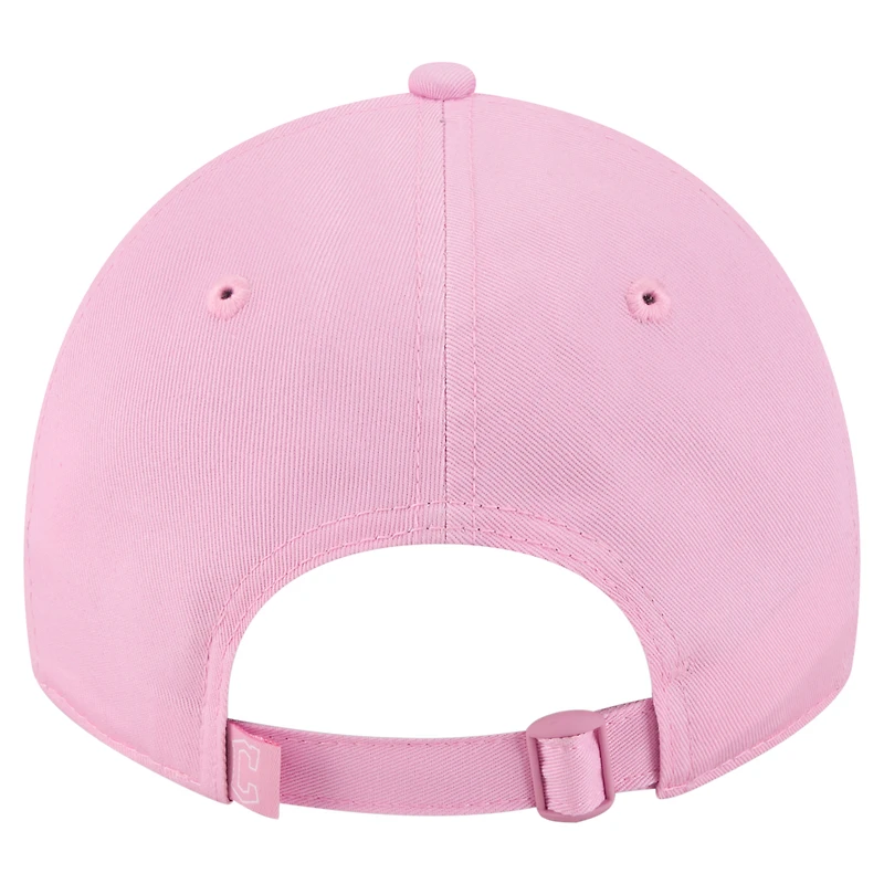 Casquette ajustable 9TWENTY rose New Era pour femme, Cleveland Guardians, fête des mères