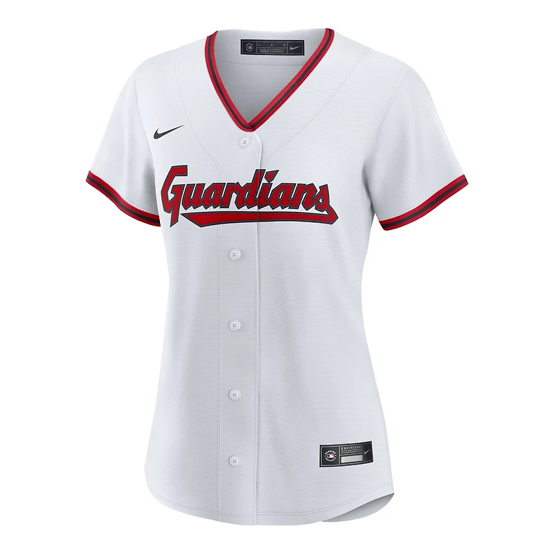 Maillot réplique domicile Nike Chase DeLauter blanc des Cleveland Guardians pour femme