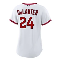 Women's Nike Chase DeLauter White Cleveland Guardians Home Replica Jersey