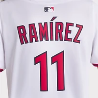 Maillot Nike José Ramírez blanc domicile des Cleveland Guardians pour femme, édition limitée
