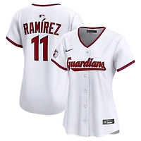 Maillot Nike José Ramírez blanc domicile des Cleveland Guardians pour femme, édition limitée