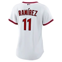 Maillot Nike José Ramírez blanc pour femme, réplique domicile des Cleveland Guardians