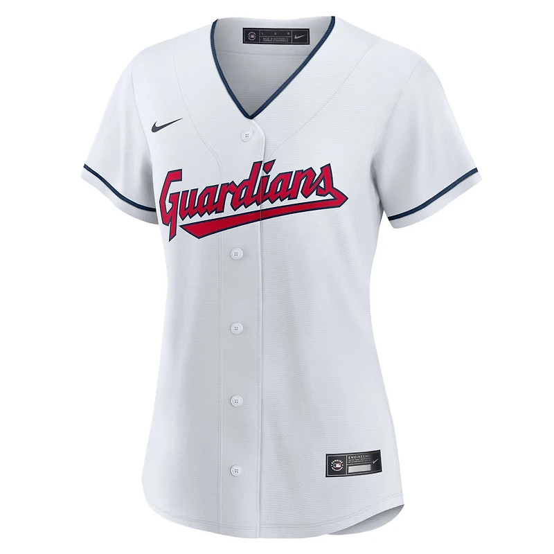 Maillot Nike Jose Ramirez pour femme, réplique à domicile des Cleveland Guardians, blanc