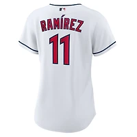 Maillot Nike Jose Ramirez pour femme, réplique à domicile des Cleveland Guardians, blanc