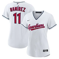 Maillot Nike Jose Ramirez pour femme, réplique à domicile des Cleveland Guardians, blanc