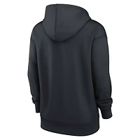 Sweat à capuche Nike Therma bleu marine Cleveland Guardians Authentic Collection pour femme