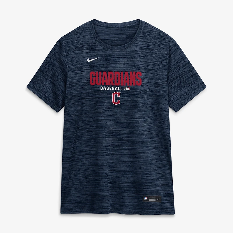 Women's Nike Navy Cleveland Guardians Authentic Collection Velocity Dri-FIT T-Shirt